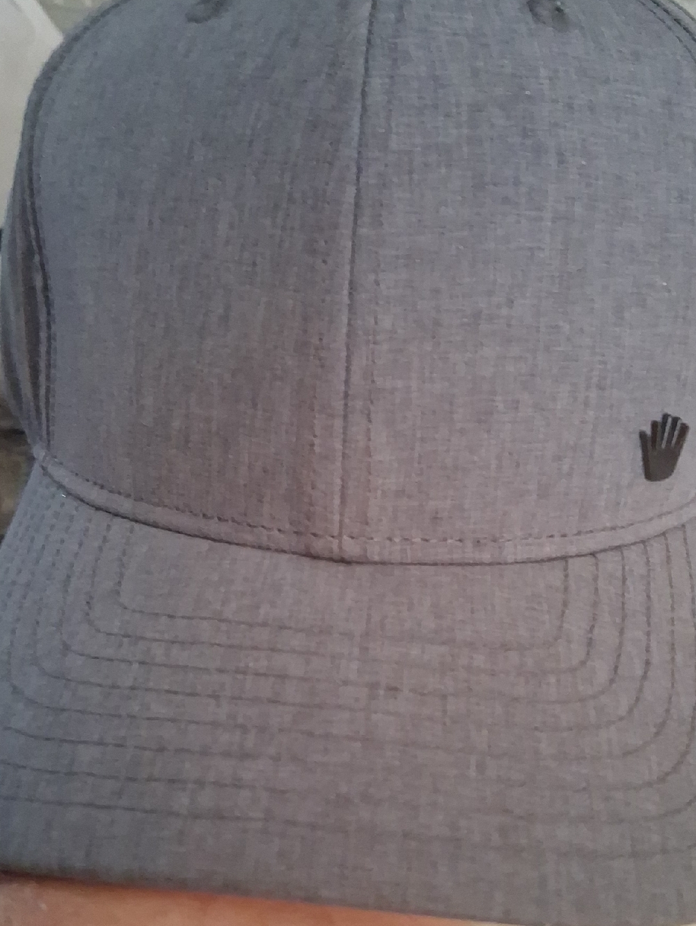 No Bad Ideas Gray Structured Cap with Subtle Logo L_Xl
